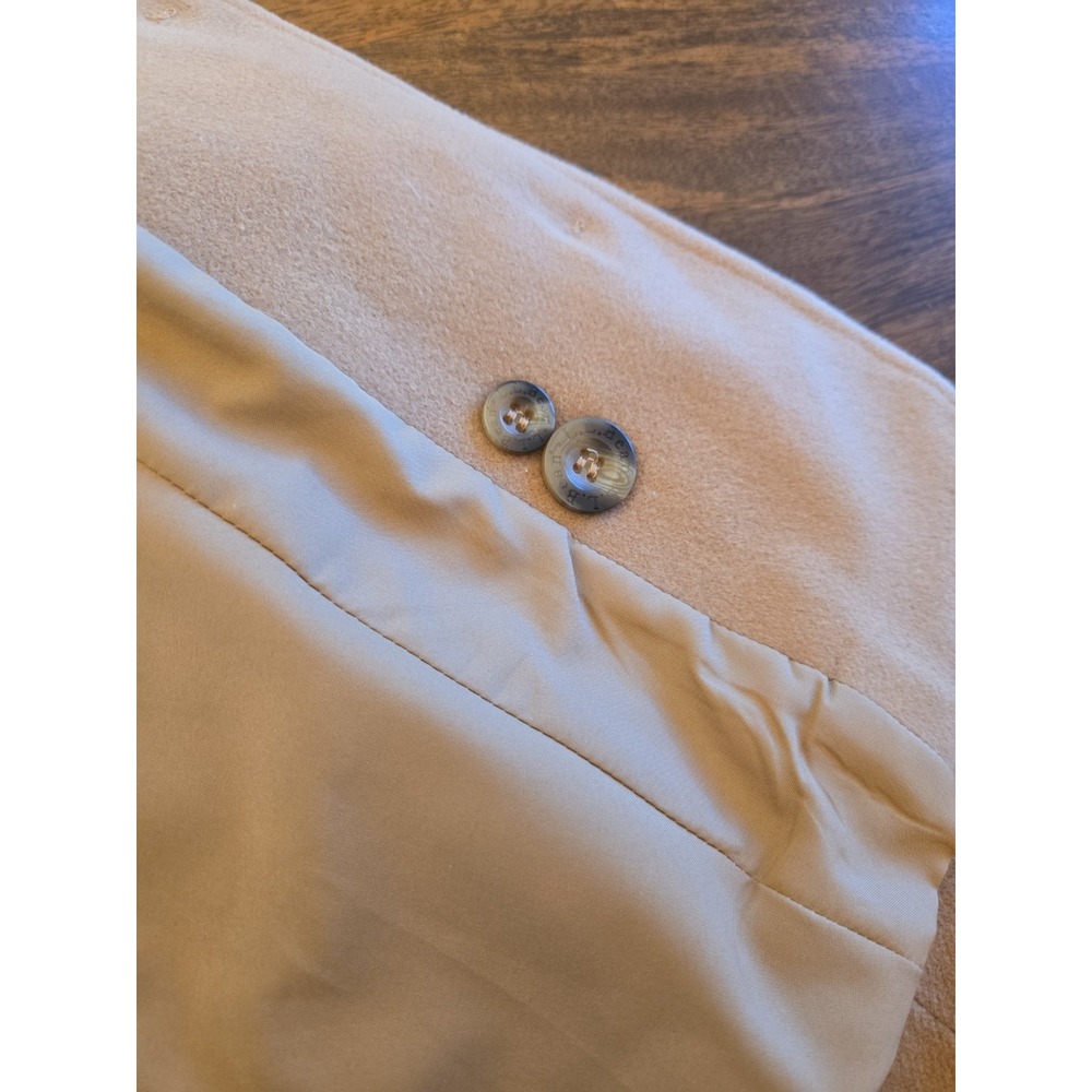 LL Bean Ladies Blazer Camel Wool/Angora Blend Two-Button Collegiate Med Reg - Picture 15 of 15